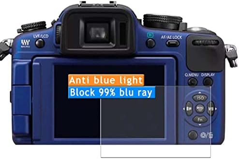 Vaxson 3-Pack Anti Anti Blue Light מגן, תואם למדבקת מגני TPU של Panasonic Lumason Lumix DMC-G2 TPU [זכוכית לא מזג]